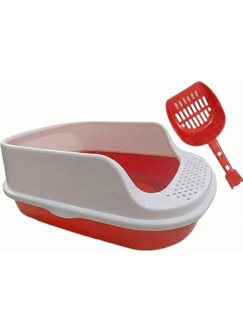 صندوق فضلات قطط فاخر مع مغرفة - Image 1